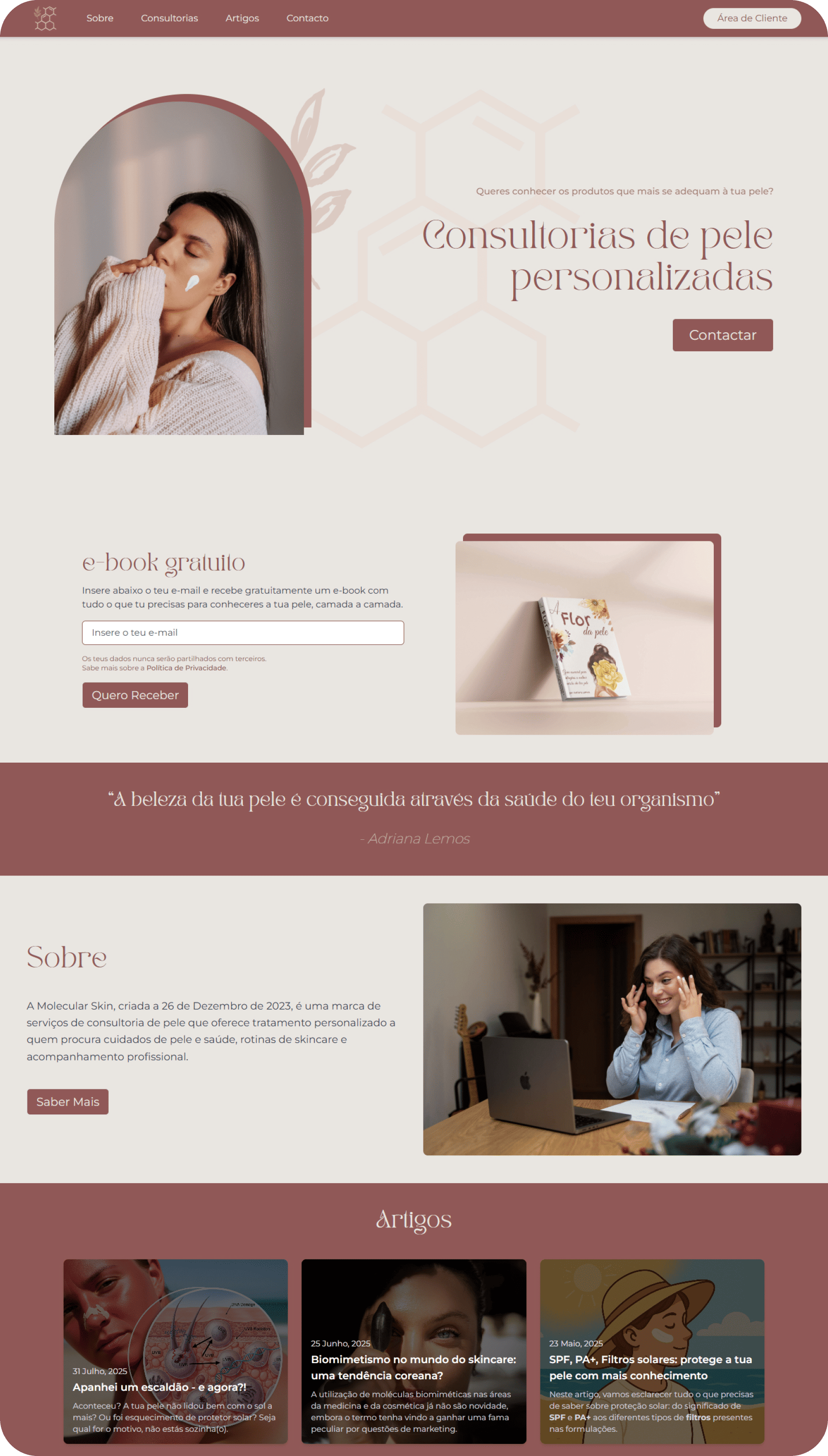 Website Molecular Skin